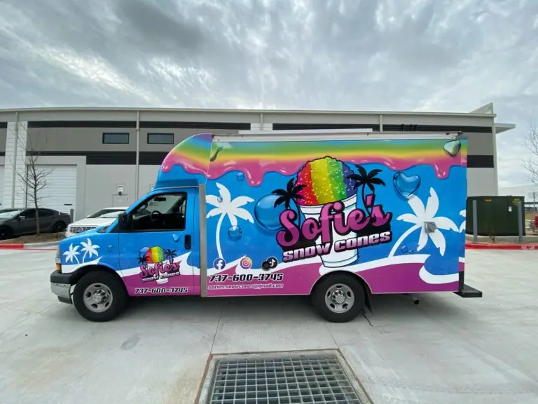 Car wrap Dallas, image of a van wrap by SigmaGrafix. Reach out for a quote