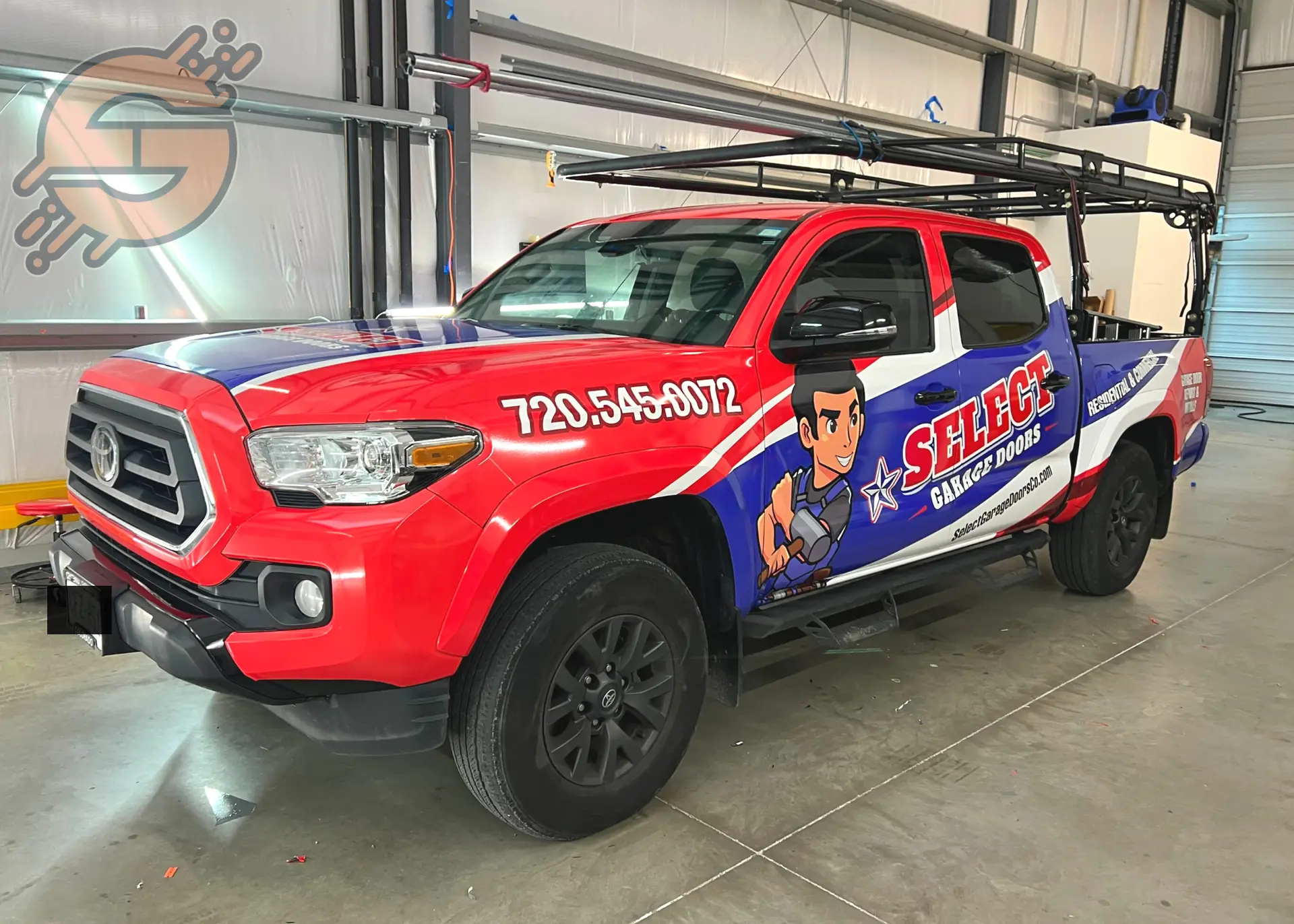 Vehicle wrap Dallas, image of truck wrap by SigmaGrafix. Reach out for quotes