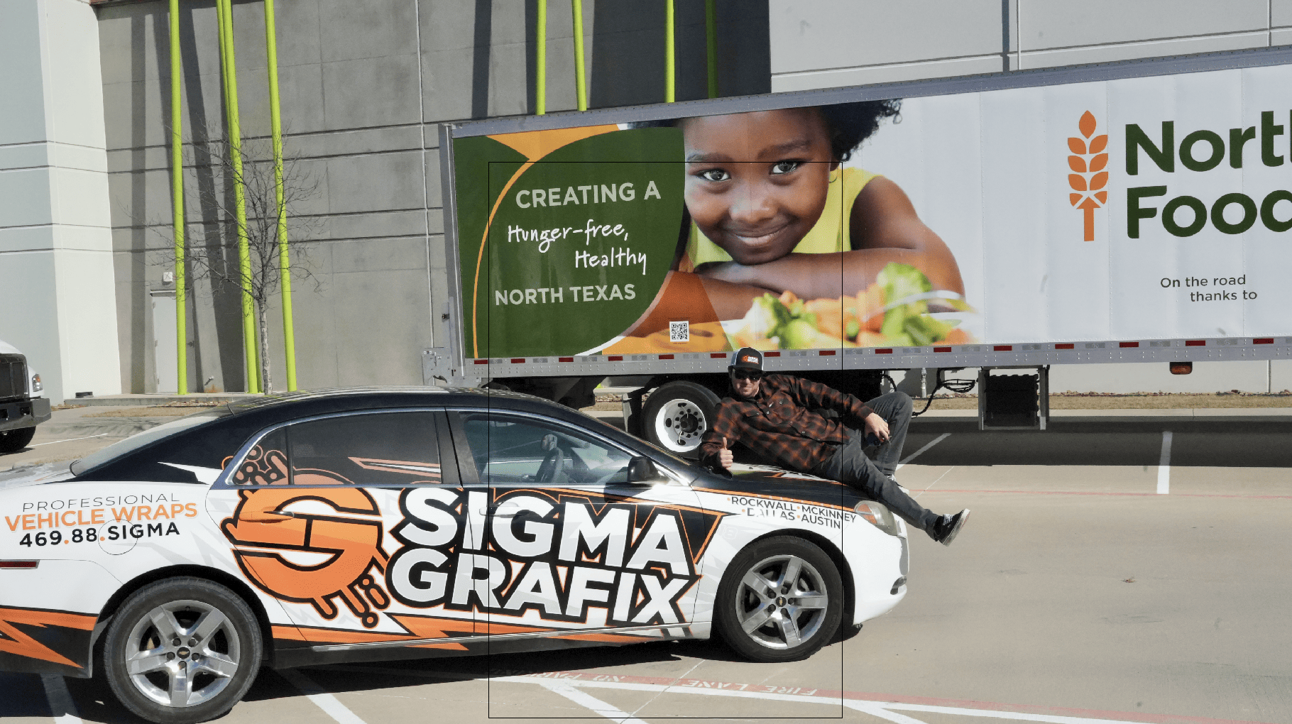 North Texas Food Bank and SigmaGrafix Fleet and Custom Truck Wraps